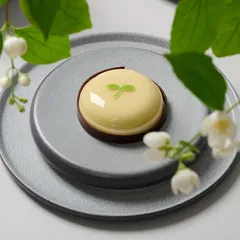 Тарелка «Сейко» с бортом фарфор D=210,H=15мм серый, Диаметр (мм): 210, изображение 3