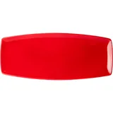 Блюдо «Фиренза ред Нэо» фарфор ,H=20,L=355,B=153мм красный,белый