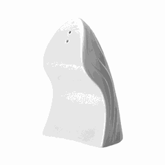 Перечница «Оптик» фарфор ,H=110,L=55,B=65мм белый