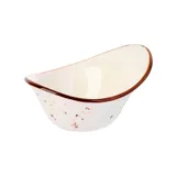 Салатник «Париж» фарфор 120мл ,H=60,L=125,B=95мм белый,коричнев., Объем по данным поставщика (мл): 120