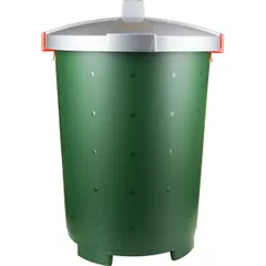 Tank with lid “Bingo” polyprop. 65l D=50,H=55cm green, gray