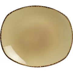 Plate “Terramesa Vit” small oval  porcelain ,H=25,L=260,B=230mm beige.