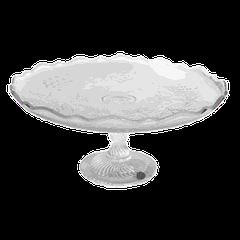 Ваза для фруктов плоская стекло D=22,5,H=13,3см прозр.