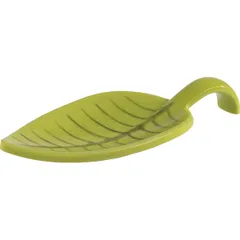 Spoon for snacks plastic ,H=15,L=100,B=45mm green.