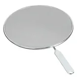 Защитный экран от брызг алюмин.,пластик D=26,L=39см белый