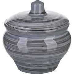 Горшок для запекания «Пинки» керамика 350мл D=10см серый