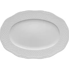 Блюдо «Афродита» овальное фарфор ,H=15,L=240,B=150мм белый