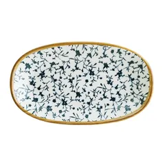 Блюдо сервировочное «Калиф» овальное фарфор ,L=150,B=85мм белый,синий