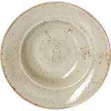 Тарелка для пасты «Крафт Грин» фарфор 320мл D=27,H=5см зелен.