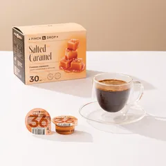 Сироп «Соленая Карамель» ароматизированный порционный Pinch&Drop[30шт] картон 15мл ,H=12,L=15,5,B=10, изображение 3