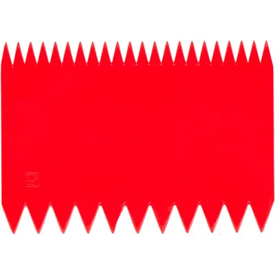 Шпатель кондитерский[10шт] пластик ,H=15,L=110,B=75мм красный