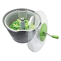 Centrifuge for drying greens  plastic  20 l  D=46, H=30 cm  gray, green.