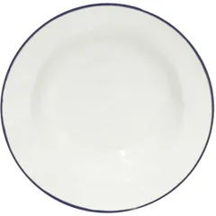 Dessert plate ceramics D=22cm white