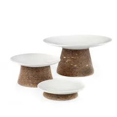 Подставка под горячее для тарелки пробка натур. D=110,H=75мм тем.дерево, изображение 2