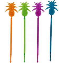 Stirrer “Pineapple”[100pcs] polystyrene ,L=23.5cm multi-colored