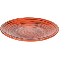 Тарелка мелкая керамика D=22,H=2см оранжев., изображение 2