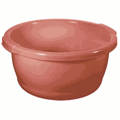 Таз полипроп. 16л D=40см бордо