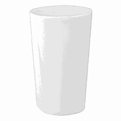 Солонка «Максим» фарфор D=47,H=77мм белый