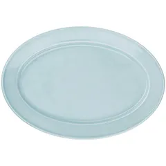Блюдо «Акварель» Принц овальное фарфор ,H=34,L=360,B=250мм св. голуб.