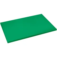 Cutting board  polyethylene , H=18, L=500, B=350mm  green.