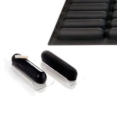 Форма для выпечки «Эклер» [28 ячеек] силикон ,L=59,5,B=39,5см черный