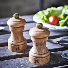 Мельница для соли «Антик» состаренное дерево бук ,H=10см, изображение 3