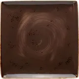 Блюдо «Крафт Грэй» квадратное фарфор ,H=18,L=270,B=270мм серый