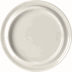 Plate “Freedom White” small  porcelain  D=25.8 cm  white