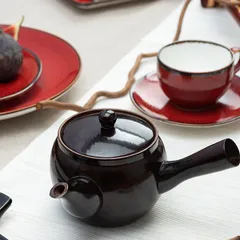 Чашка чайная «Джаспер» фарфор 200мл мм красный,белый, изображение 2