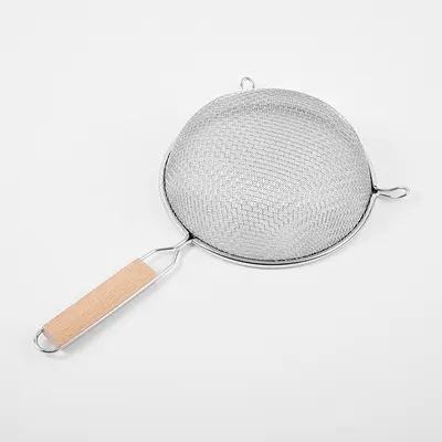 Сито с ручкой сталь нерж.,дерево D=183,L=342,B=70мм, изображение 2