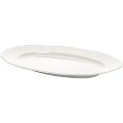 Блюдо «Афродита» овальное фарфор ,H=2,L=33,B=24см белый, изображение 2