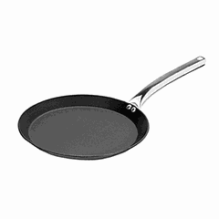 Frying pan with non-stick coating  cast aluminum, non-stick coating  D=24cm  black