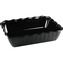 Salad bowl with wavy edges san-plastic 4l ,H=80,L=330,B=265mm black