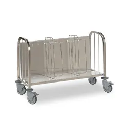 Plate trolley stainless steel ,H=78.5,L=111.2,B=54cm silver.