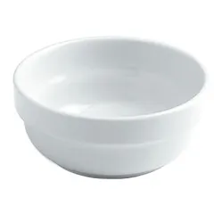 Salad bowl “Capri” porcelain 250ml D=111,H=50mm white