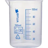 Стакан мерный полипроп. 100мл D=14,H=17см прозр.