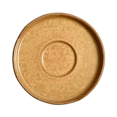 Блюдце «Эггшелл Нейчер» фарфор D=16,H=2см коричнев.