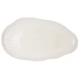 Блюдо «Кайла Акация» овальное фарфор ,L=26см белый