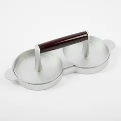 Пресс для гамбургеров двойной с антипригарным покрытием алюмин. D=120,H=85,L=240,B=115мм металлич.