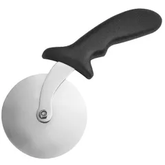 Нож для пиццы «Проотель» сталь нерж.,пластик D=10,L=24/14см черный,металлич.