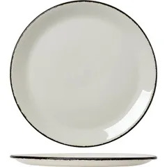 Plate “Chakool Dapple” small  porcelain, porcelain  D=28, H=2cm  white, black