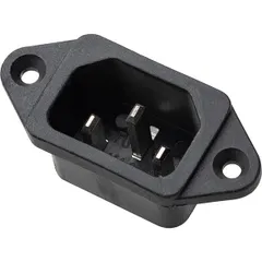 Электрич.штепсель д/бленд.HBB250 пластик,металл ,H=3,L=5,B=2см черный, изображение 2