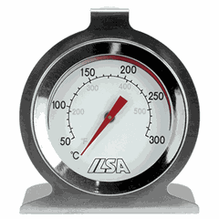 Термометр д/духовки ( +50° +300° C) сталь D=60,B=15мм металлич.