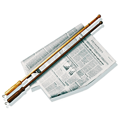 Newspaper holder wood ,L=84cm beige.