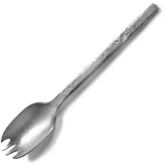 Dessert spoon “Mercy” with teeth  stainless steel , L=140, B=25mm  gray