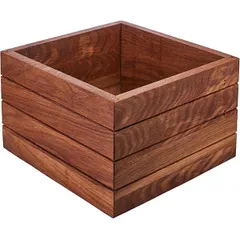 Drawer for vegetables  oak , H=16, L=26.5/25, B=25cm  brown.