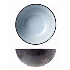 Salad bowl “Ciel blue” ceramics 0.65l D=16,H=7cm blue.