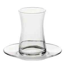 Tea glass + rosette 160ml ,H=95mm