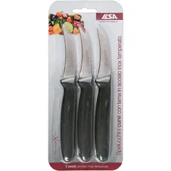 Knife for figured cutting [3pcs]  stainless steel, plastic , L=17/6cm
