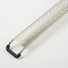 Терка с ручкой сталь нерж.,пластик ,L=390/220,B=35мм металлич.,черный, изображение 3